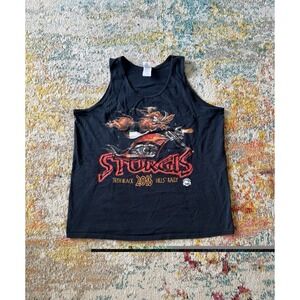Vintage 2016 Sturgis Motorcycle Rally Tank Top Mount Rushmore XL